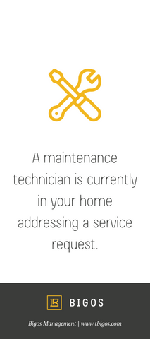 Maintenance Door Hanger