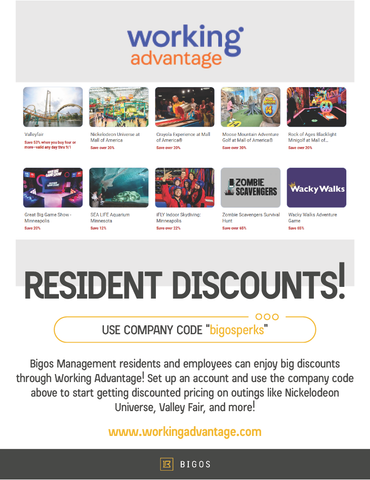 Employee/Resident Discount Flyer