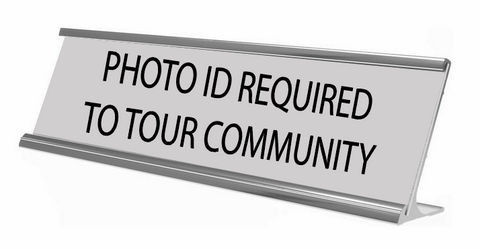 Photo ID Required Sign